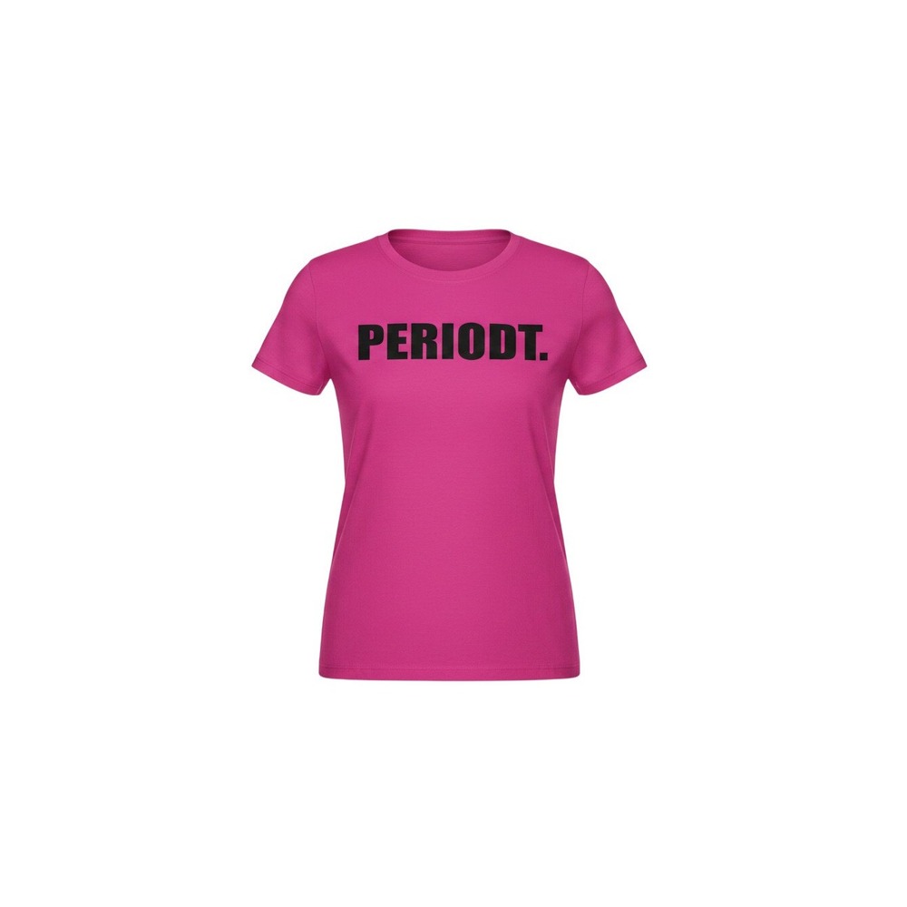 Popular Sports T-Shirt Women L Pink New Periodt Graphic Cotton Short Sleeve